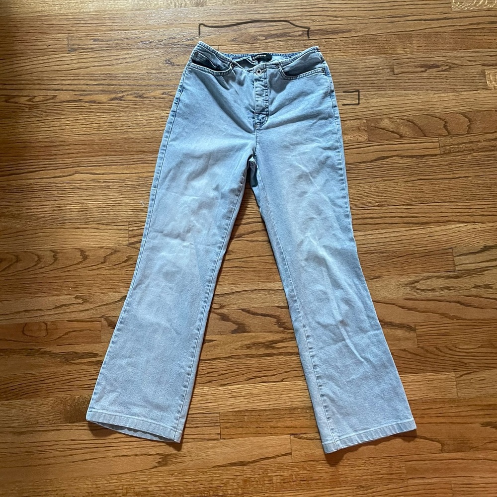 flare light wash jeans
